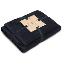 Махровое полотенце GINZA 50х90, 100% хлопок, 450 гр/кв.м (Темно серое, Узбекистан