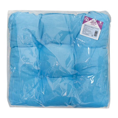 Сидушка на стул с завязками "Цвет эмоций" 40х40, рогожка (Бриз ВБ)