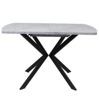 Стол ПЕКИН-2 78х120/168 шелк.камень/муар.чер ВС/524