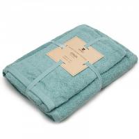 Набор махровых полотенец GINZA 2 шт. (50х90-1шт, 70х140 - 1шт), 100% хлопок, 450 гр/кв.м (Мята 00-00