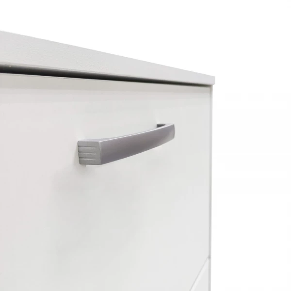 3.08 Обувница 602х1056х270(белый, белый, Лотос 128)