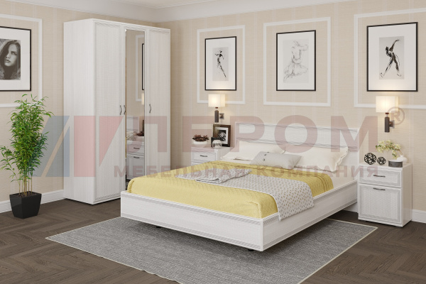 СК-1015-СЯ мебель для спальни (комплект из: ШК-1001, КР-2003, ТБ-1025 (2шт)