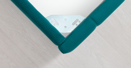 Милана 160 Кровать двойная НР (Tenerife izumrud (сине-зелёный) (комплект)