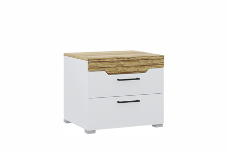 Тумбочка "Милана" (белый/Сосна Гранд)