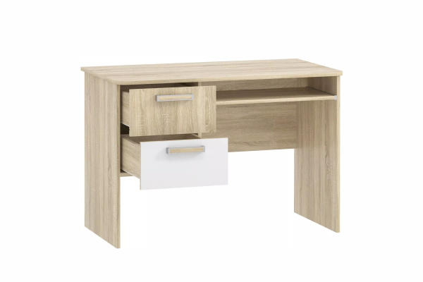 НМ 009.19-05 М2 Стол для компьютера ("Фанк", Белый (КМ)/Дуб сонома, Дуб Сонома)