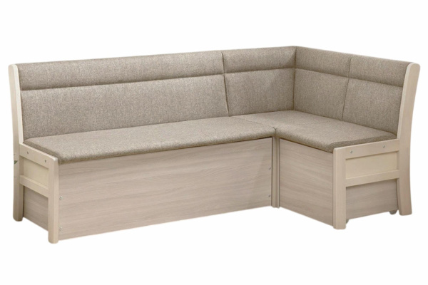 Угловой кухонный диван "Этюд" со спальным местом(Модерн "эскада", выбеленная береза)