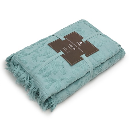 Набор махровых полотенец VERSAL2 шт. (50х90-1шт, 70х140 - 1шт), 100% хлопок, 450 гр/кв.м (Мята