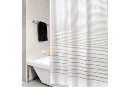 SWC-50-09 Штора д/ванной 180х180см TIKO белый,ПЕВА 