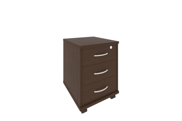 Riva Тумба подкатная 3 ящ. (фолдинг в комплекте) А.ТМ-3F Венге 420x450x556