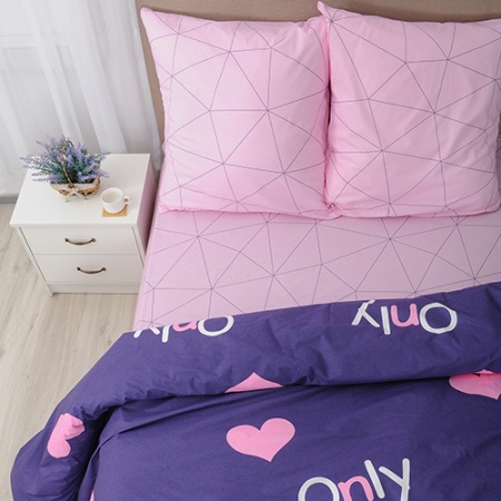 Комплект постельного белья 1,5 спальный "Традиция" ПОПЛИН, 100%-хлопок (Только любовь ВБ)