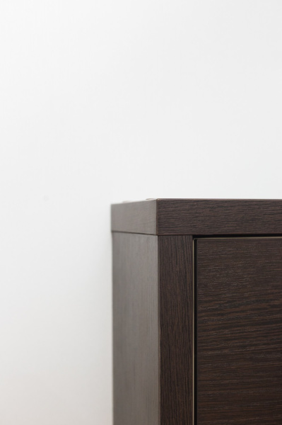 Люкс 2 с. Стекло Черное/ Венге