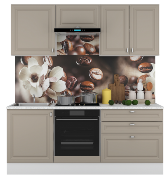 Кухня "ЕВА" (Мокко софт) 2м