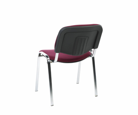 Офисный стул Изо хром плюс Ткань сетка бордовая 560х600х840