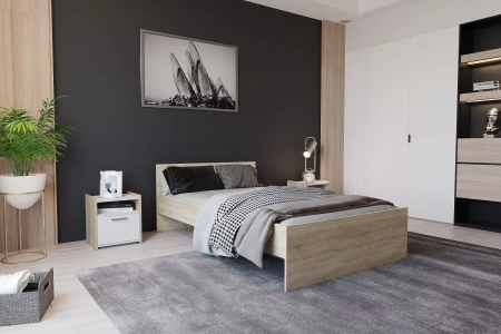 НМ 011.53-02 Кровать ( "Симпл", Дуб Сонома)