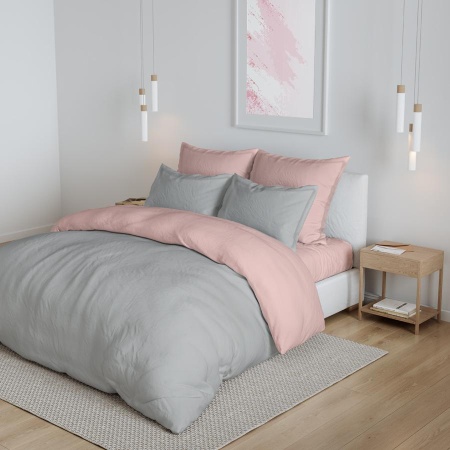 КПБ Василиса '20 1,5 220 Бриллиант сатин гл/кр 70х70 Розовый пион по (6)