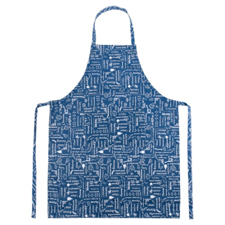 Фартук Правила кухни с карманом 70*90 и регулируемой бретелью Индиго ПК