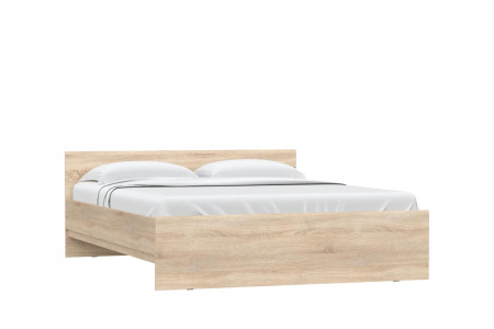 STERN кровать 160*200 Дуб Сонома + Кроватное основание(Ламели на ленте) 1600х2000