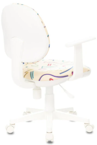 Кресло компьютерное детское Бюрократ CH-W356AXSN/STICK-BG ткань песочная с рисунком Sticks 02 590*58