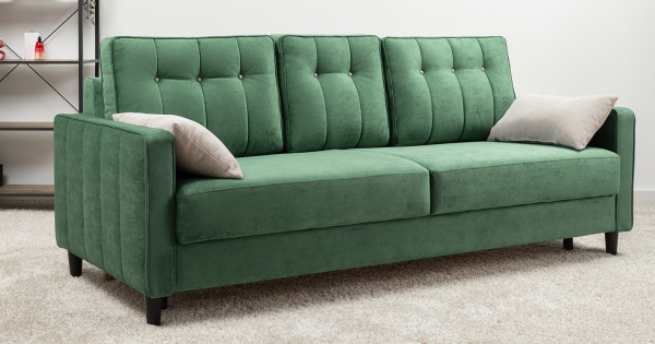 Диван - кровать Арно (Арт. ТД 566 Лаки 20 (хвойный зеленый), Лаки 20 (хвойный зеленый), Vertical 91