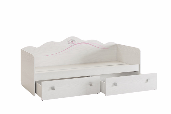 Кровать "Фэнтези" (белый рамух)