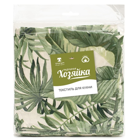 Набор салфеток декоративных 35*35 (6шт) "Радушная хозяйка" (Тропики)