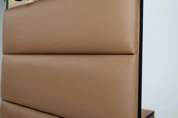 "ОЛЬГА-ЛОФТ 6" Вешало настенное с зеркалом (Дуб Крафт Золотой / Темно Серый)