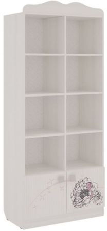 Стеллаж "Фэнтези" (белый рамух)
