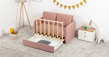 Диван - кровать Юта (120) (Арт. ТД 522 Вивальди 27 (пастельный коралловый), Вивальди 27 (пастельный)