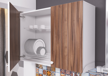 Кухня "POINT 150" (тьеполо) (корпус белый + фасад тьеполо)