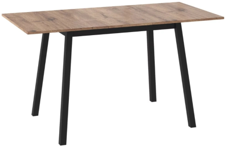 Стол TIRK-110, раздвижной 110(142)*70, Дуб Веллингтон/Черный, (1 упак)