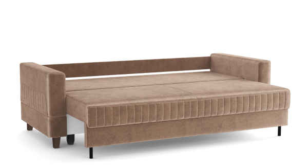 Диван - кровать "ЕвроМагнат" (велюр тенерифе хумус)