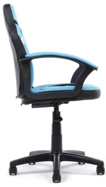 Кресло Chaiman Kids 110 Россия экопремиум  черный/голубой