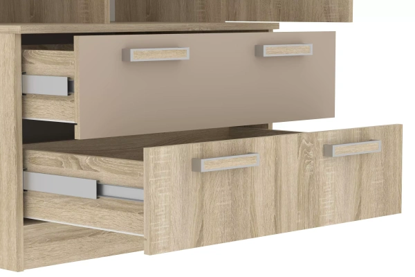 НМ 013.71-01 М Комод (Акварель, Капучино/Дуб сонома, Дуб Сонома)