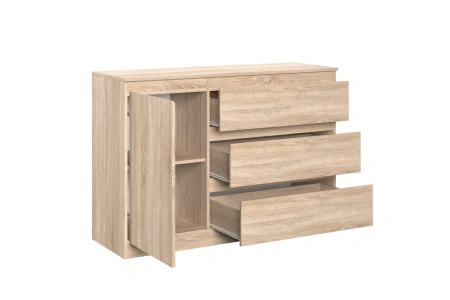 STERN комод Т-7(16 мм) 3-я-1д Дуб Сонома