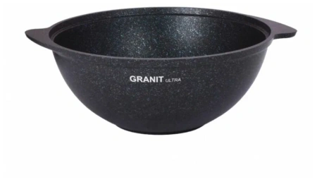 Казан для плова 3,5л со стекл. крышкой, АП линия "Granit ultra" (blue) кгг37а
