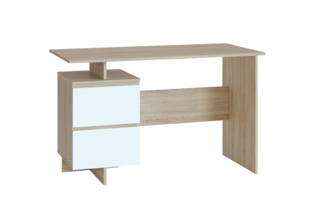Компьютерный стол СПМ-19 Дуб Сонома/Белый 1200*600*740