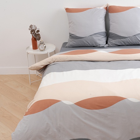 Комплект постельного белья евро "Традиция" ПОПЛИН, 100%-хлопок (Дюна)