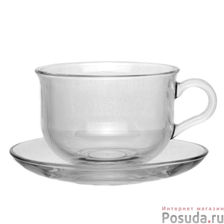 Tashkent" набор чайный 6чаш.+6блюд. 290мл закалённый 96806 TMP										