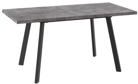 Стол BORG-120, раздвижной 120(160)*80, Дымчатая керамика/Черный