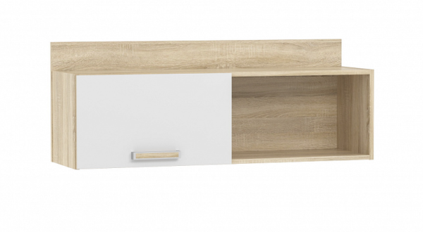 НМ 011.38 М1 Полка ("Фанк", Белый (КМ), Дуб Сонома)