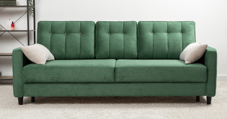 Диван - кровать Арно (Арт. ТД 566 Лаки 20 (хвойный зеленый), Лаки 20 (хвойный зеленый), Vertical 91