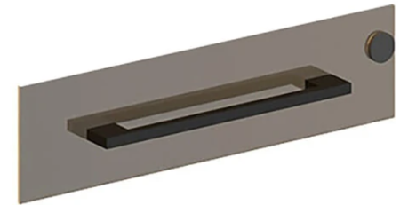 Комплект фурнитуры для стеклянной двери MMGT 42-F Черный