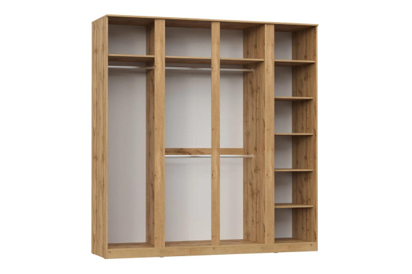 STERN шкаф 4-х дверный с зеркалом Дуб Вотан