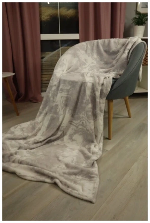 Плед-покрывало 150*200 микрофибра набивной Мрамор