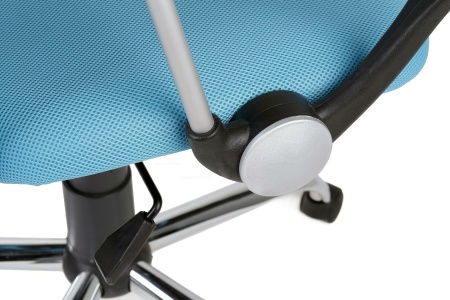 Офисное кресло Leo B chrome Leo B РС900 хром Ткань сетка голубая 650.00х270.00х850.00