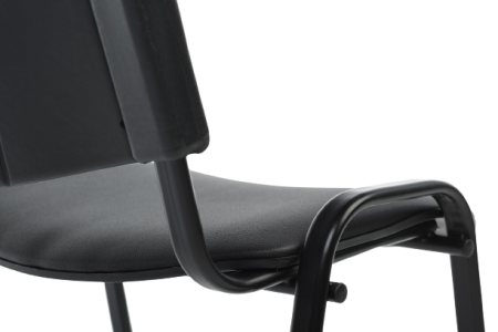 Офисный стул ИЗО black Экокожа PV-1 530х600х790