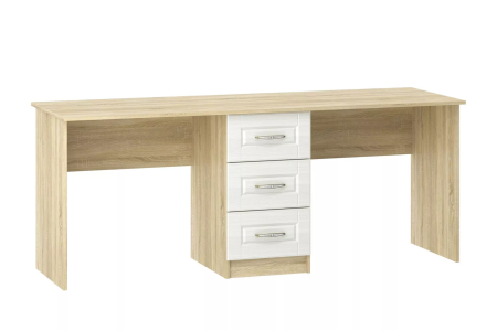 НМ 041.37 Стол письменный ( "Оливия", Белое дерево, Дуб Сонома)