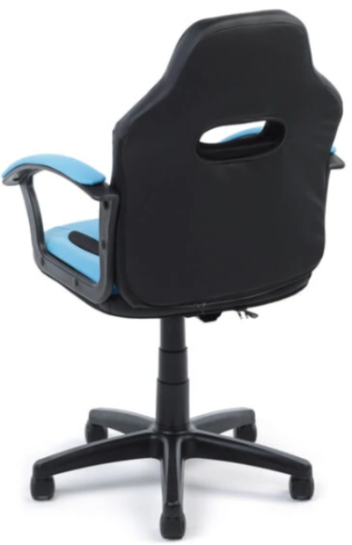 Кресло Chaiman Kids 110 Россия экопремиум  черный/голубой