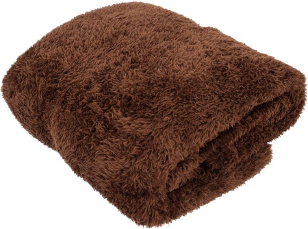 Плед-покрывало 150*195 Шерпа двусторонняя (шоколад Бельвита)
