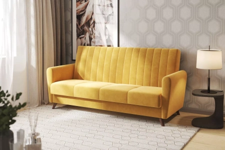 Диван-кровать Монако 3т (Ультра мустард)